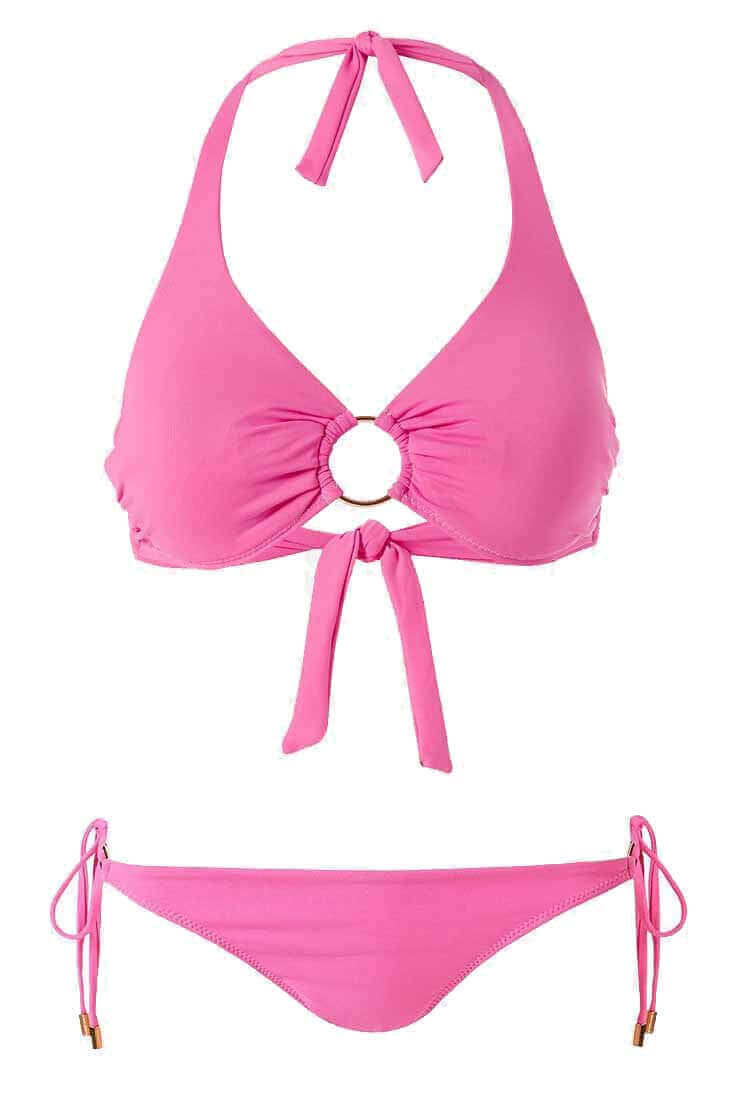 Melissa Odabash Brussels Bikini Top/Cancun Bottom in Flamingo Size: S, M, L  at Petticoat Lane  Greenwich, CT