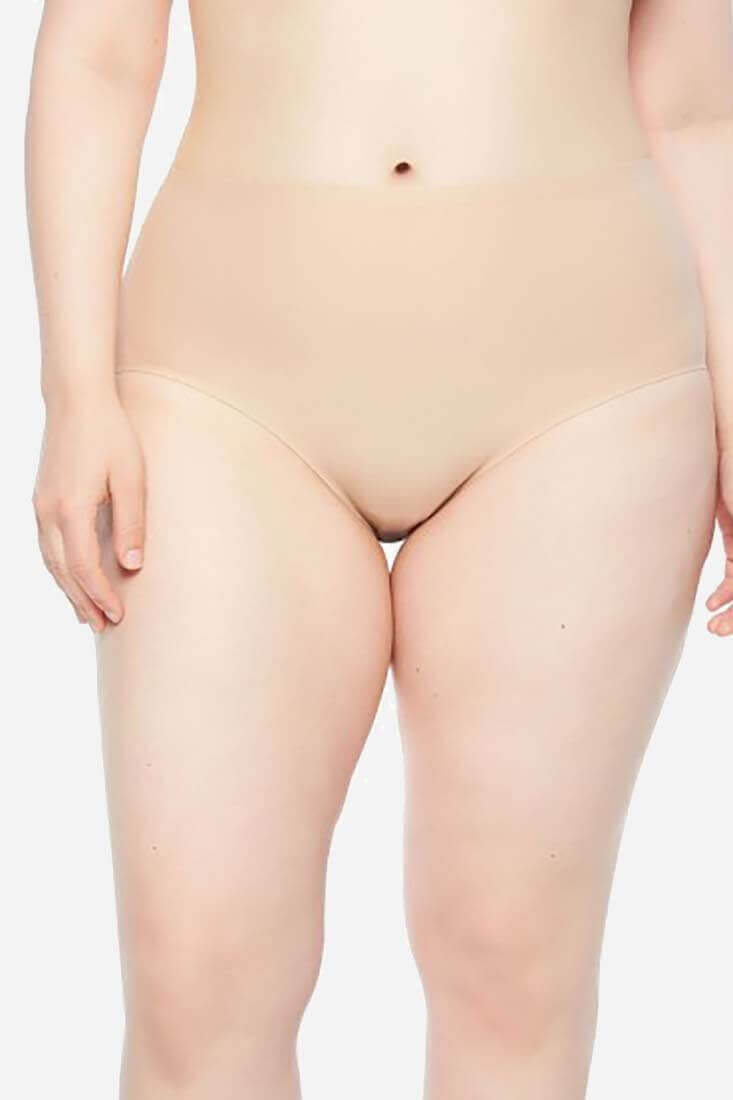 Chantelle Soft Stretch Plus Brief Color: Black, Ultra Nude  at Petticoat Lane  Greenwich, CT