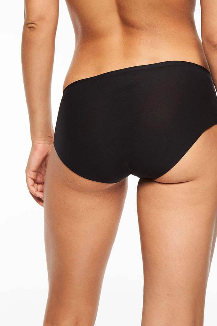 Chantelle Soft Stretch Hipster #2644 back view in Black