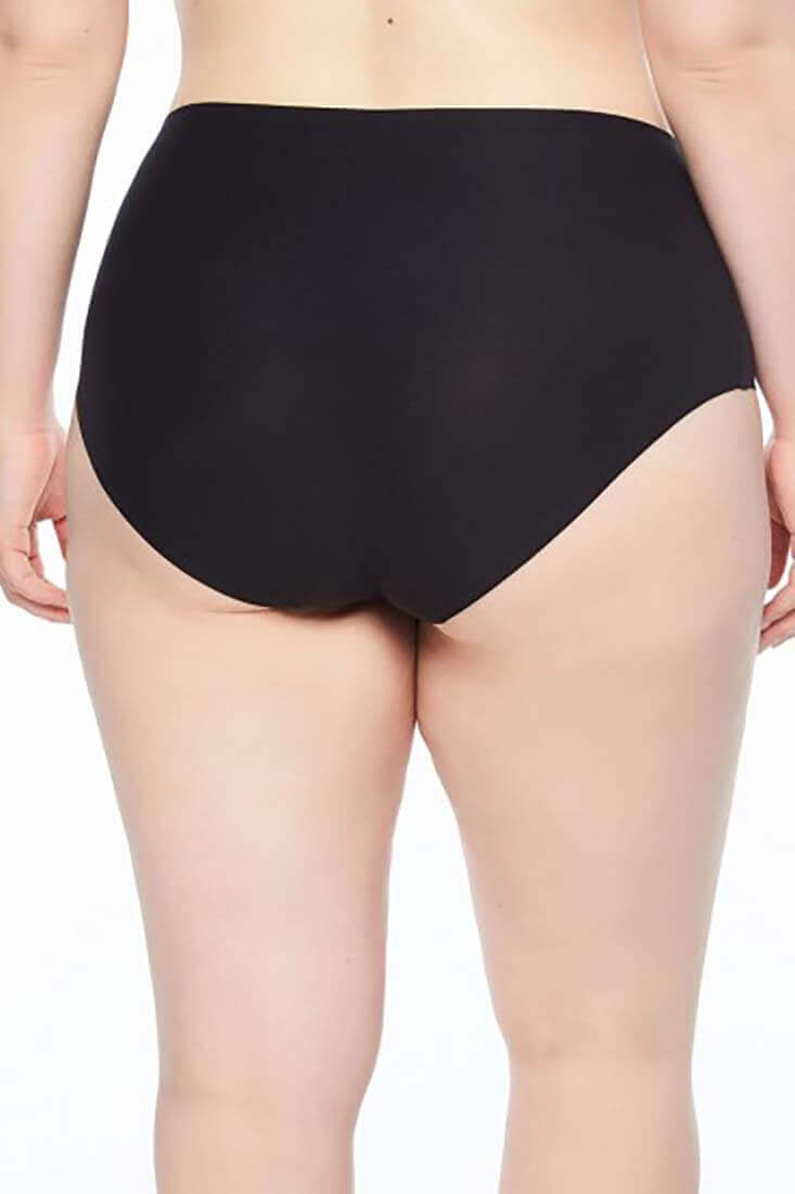 Chantelle Soft Stretch Plus Brief #1137 back view in Black