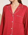 Eberjey Gisele Sleepshirt Color: Haute Red/Bone, Navy/Ivory, Charcoal/Pink, Heather Grey/Sorbet Pink, LaRosa/Indigo Blue Size: XS, S, M, L at Petticoat Lane  Greenwich, CT