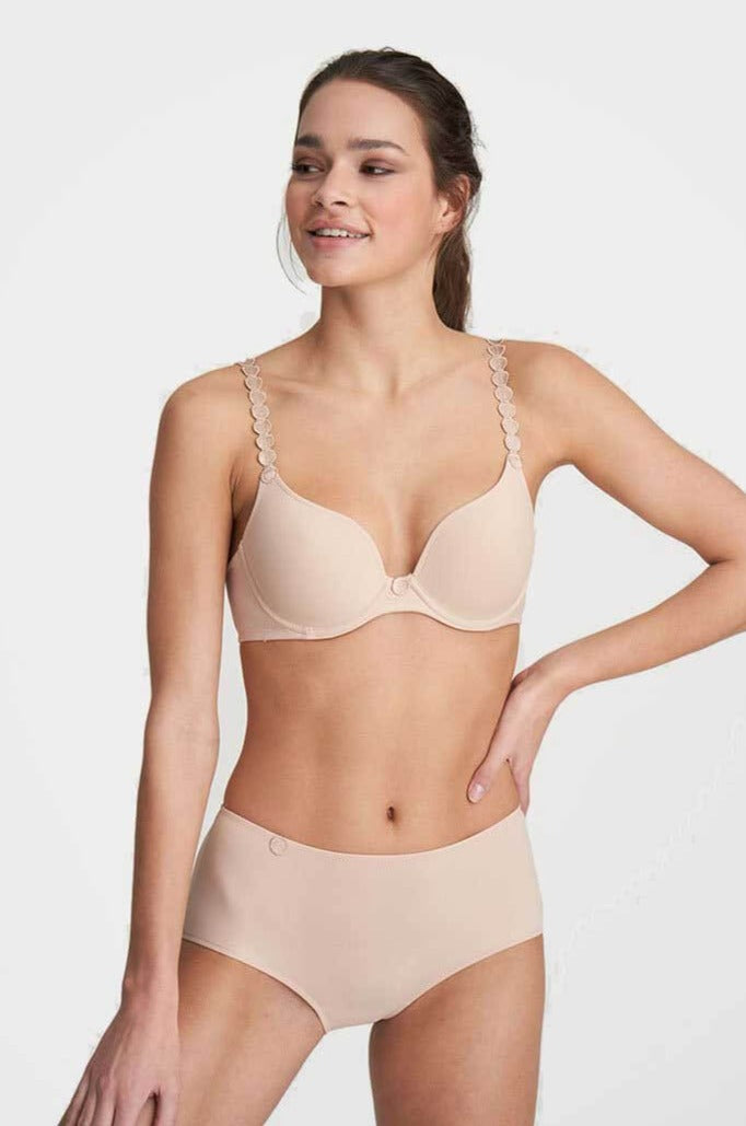 Marie Jo Tom Heart Shaped Bra Color: Caffe Latte Size: 30B at Petticoat Lane  Greenwich, CT