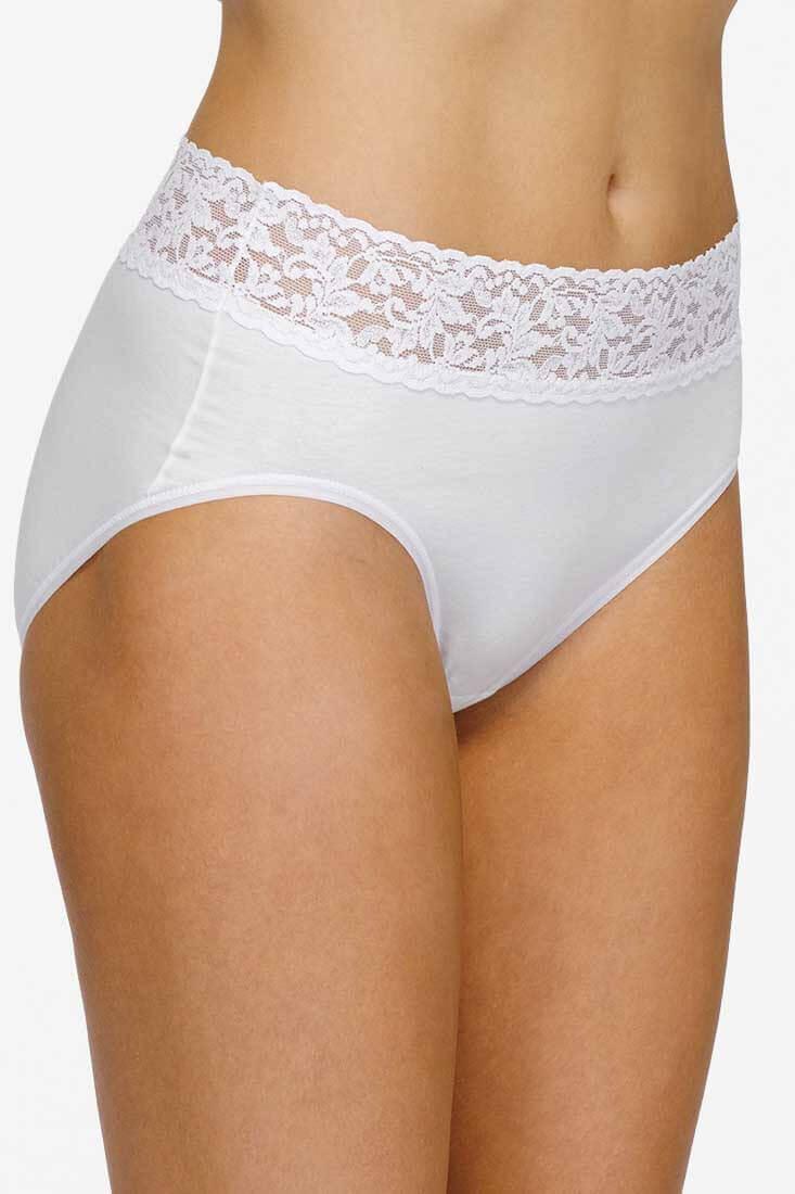 Hanky Panky Supima Cotton French Brief Color: Chai, White, Black Size: XS, S, M, L, XL at Petticoat Lane  Greenwich, CT