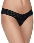Hanky Panky Organic Cotton Low Rise Thong in Black