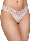 Hanky Panky Organic Cotton Low Rise Thong in Chai