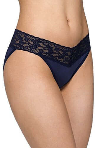 Hanky Panky Organic Cotton V-Kini in Navy