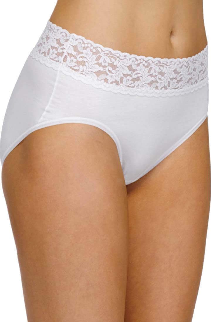Hanky Panky Supima Cotton French Brief in White