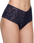 Hanky Panky Retro High-Waisted Thong Color: Navy  at Petticoat Lane  Greenwich, CT