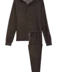 Eberjey Henry Men's Long PJ Set Color: Charcoal, Navy, Haute Red Size: S, M, L, XS, XL at Petticoat Lane  Greenwich, CT