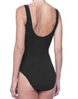 Karla Colletto Surplice Neck 209-S70 Color: Navy, Cherry, Black Size: 6, 8, 10, 12, 14, 16 at Petticoat Lane  Greenwich, CT