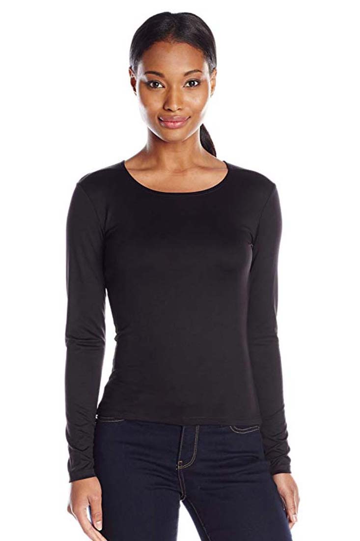 Only Hearts Long Sleeve Crewneck Color: Black Size: L at Petticoat Lane  Greenwich, CT