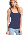 Only Hearts Skinny Neck Tank Color: Denim Size: M at Petticoat Lane  Greenwich, CT