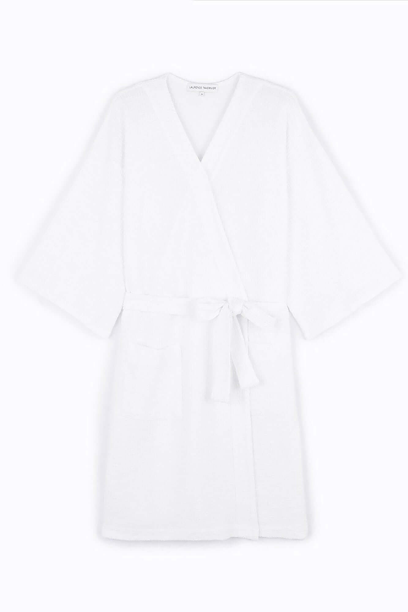 Pampa Short Robe in White