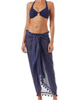 Melissa Odabash Pareo Color: Navy  at Petticoat Lane  Greenwich, CT