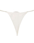 Rose Lace V-String in Ivory