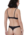 Simone Perele Saga Thong Color: Black, White, Infinity Blue Size: XS, S, M, L at Petticoat Lane  Greenwich, CT